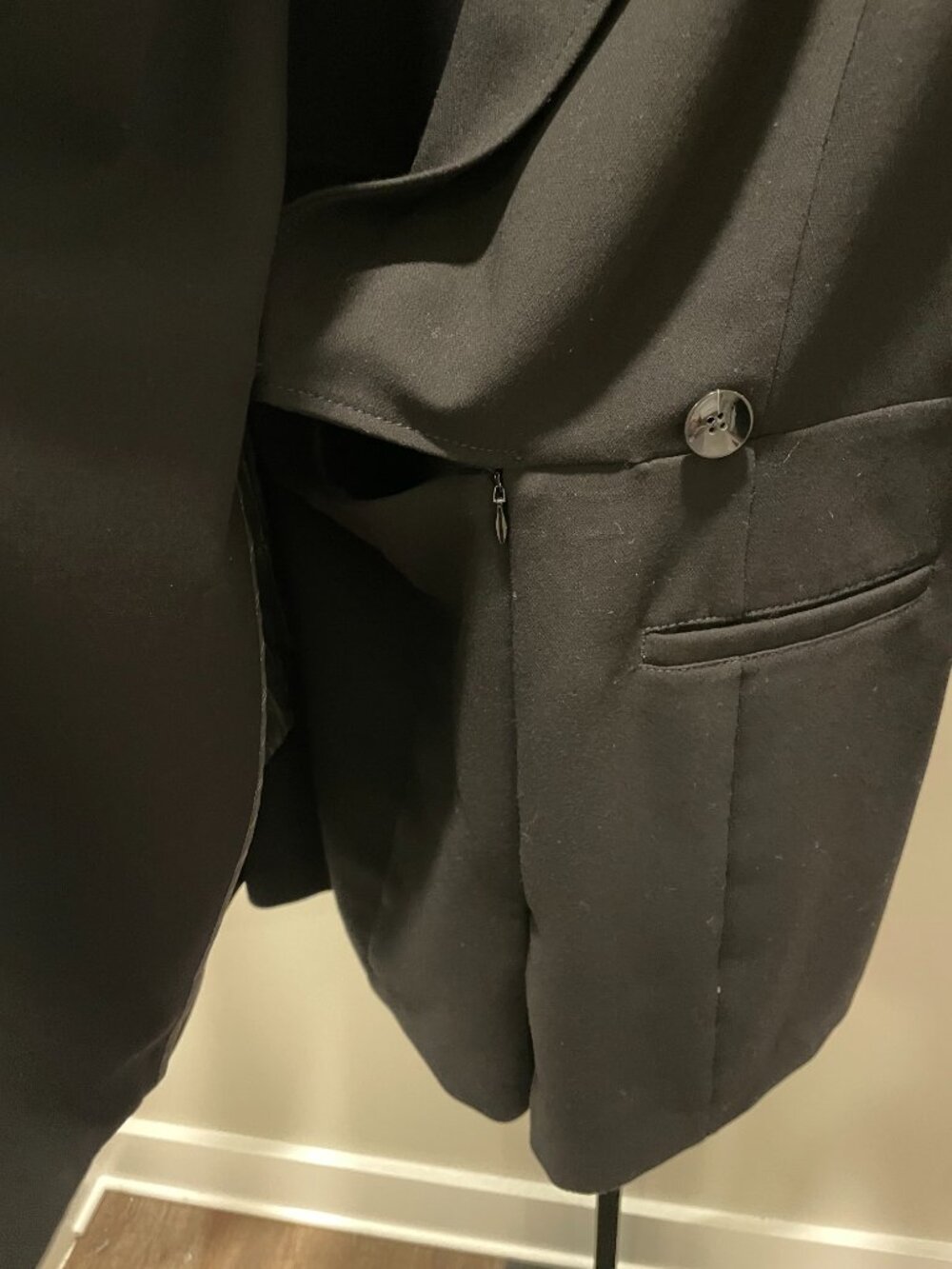 By Anthropologie Blazer Romper - Black - US Size 10 - Picture 7 of 10